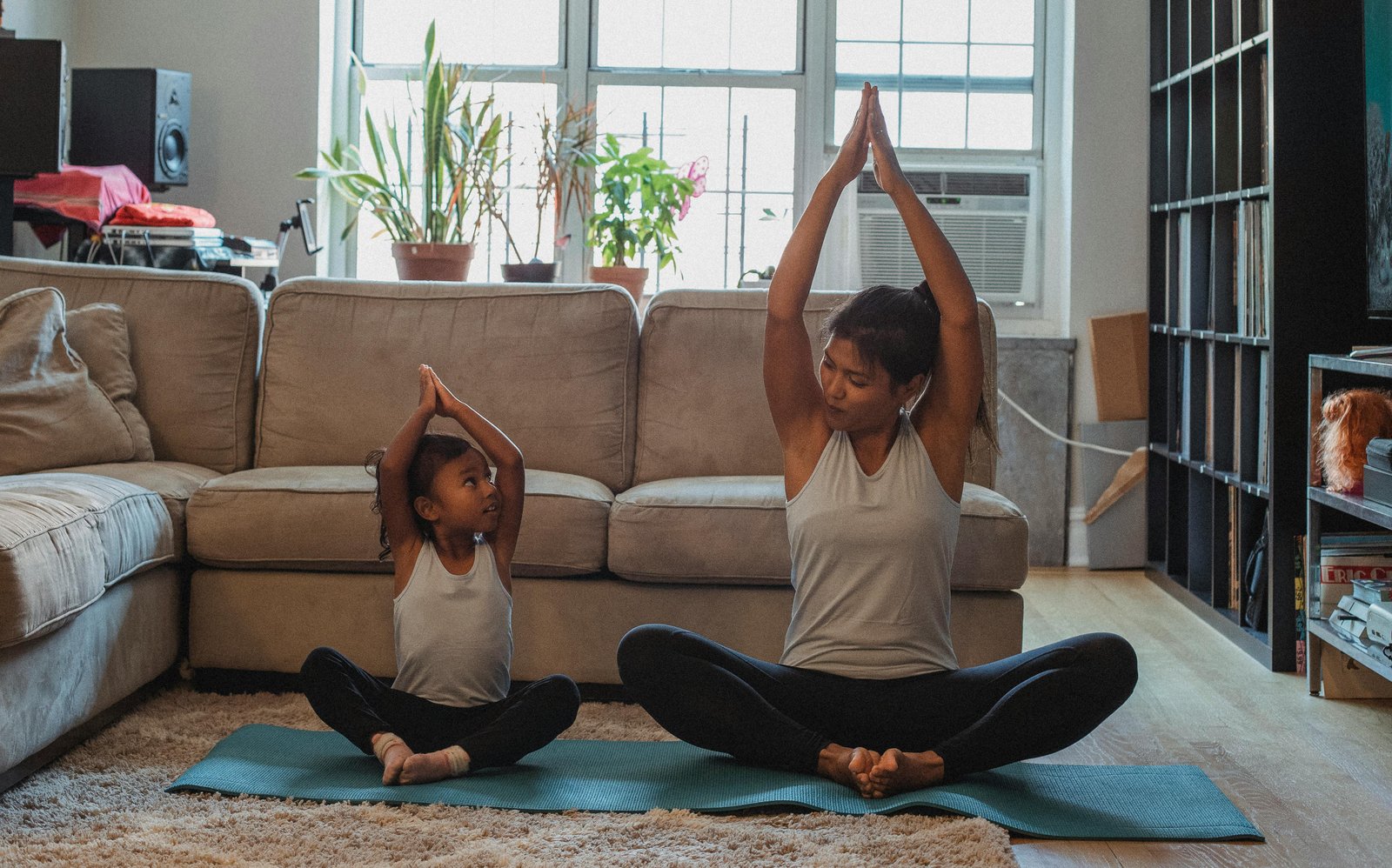 Person achieving yoga wellness and balance